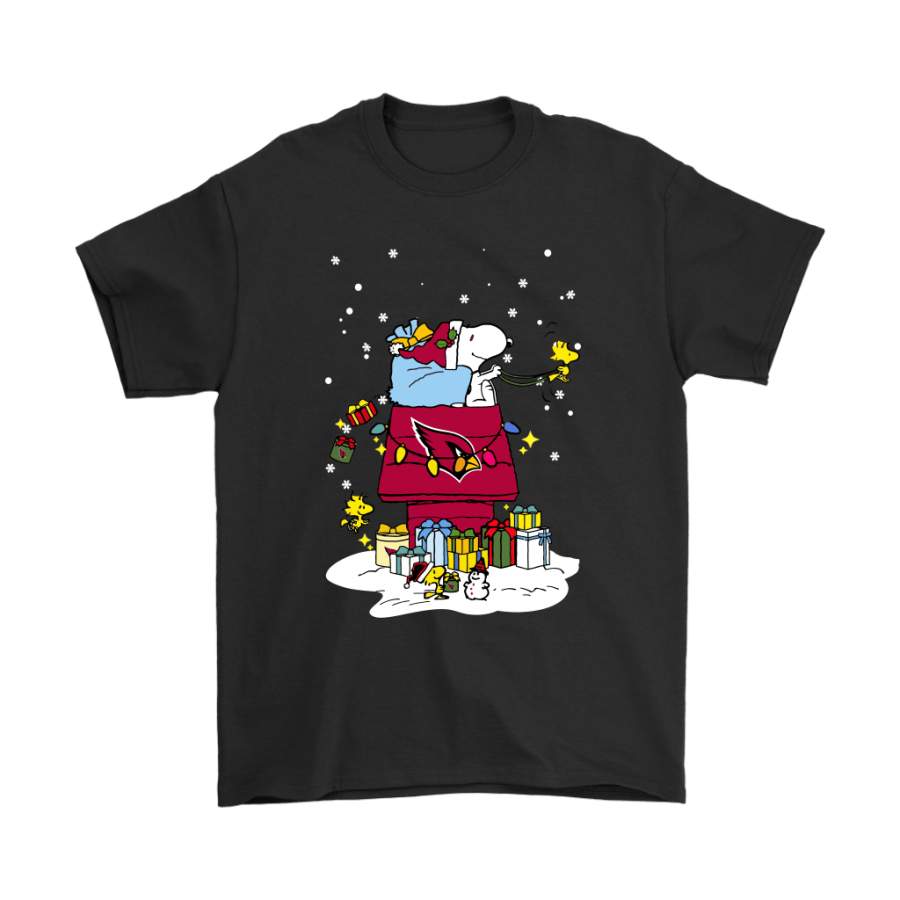 Arizona Cardinals Santa Snoopy Brings Christmas To Town Shirts