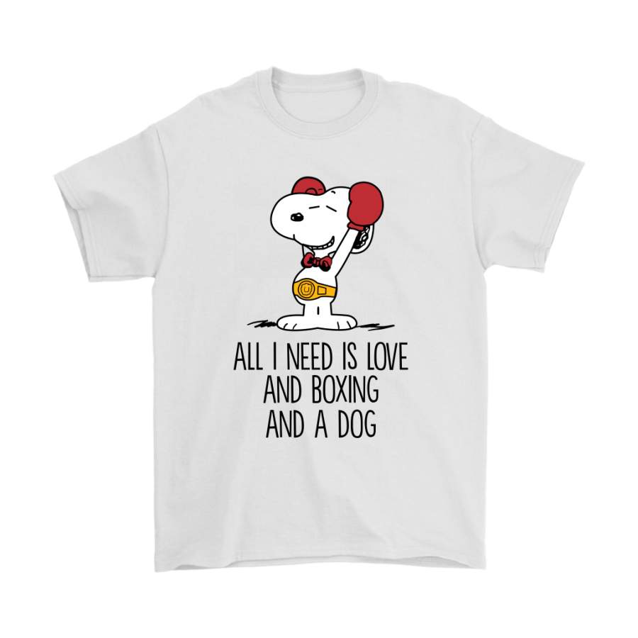 All I Need Is Love And Boxing And A Dog Snoopy Boxer Shirts