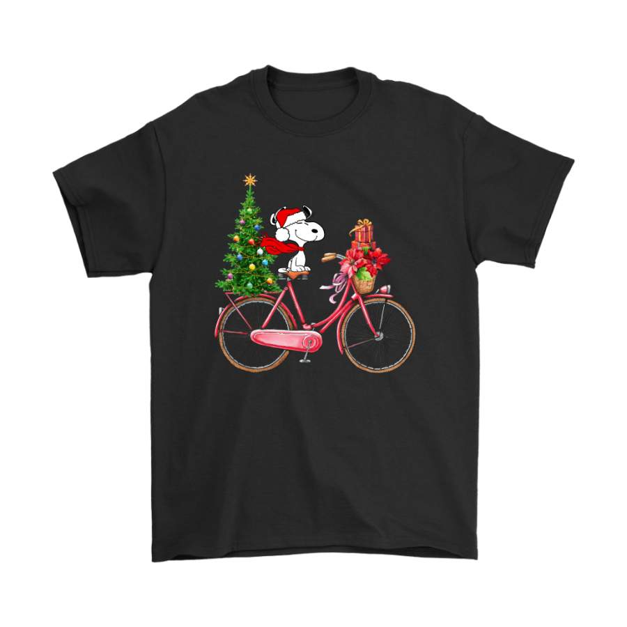 Enjoy The Bicycle Ride It’s Christmas Time Snoopy Shirts