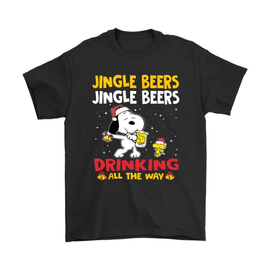 Jingle Beers Jingle Beers Drinking All The Way Snoopy Shirts