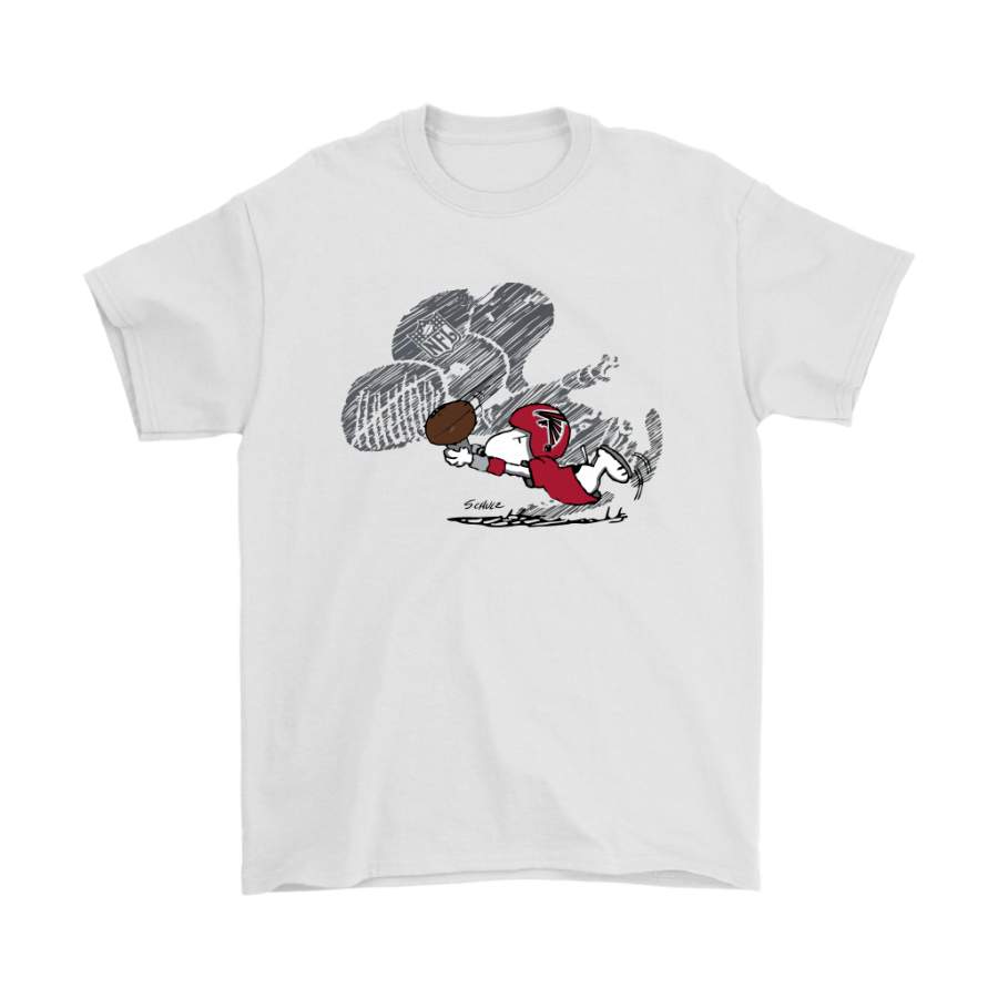 Atlanta Falcons Snoopy Plays The Football Game Shirts