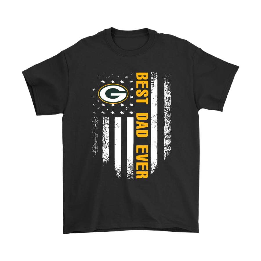 American Flag Best Dad Ever The Green Bay Packers Father Shirts