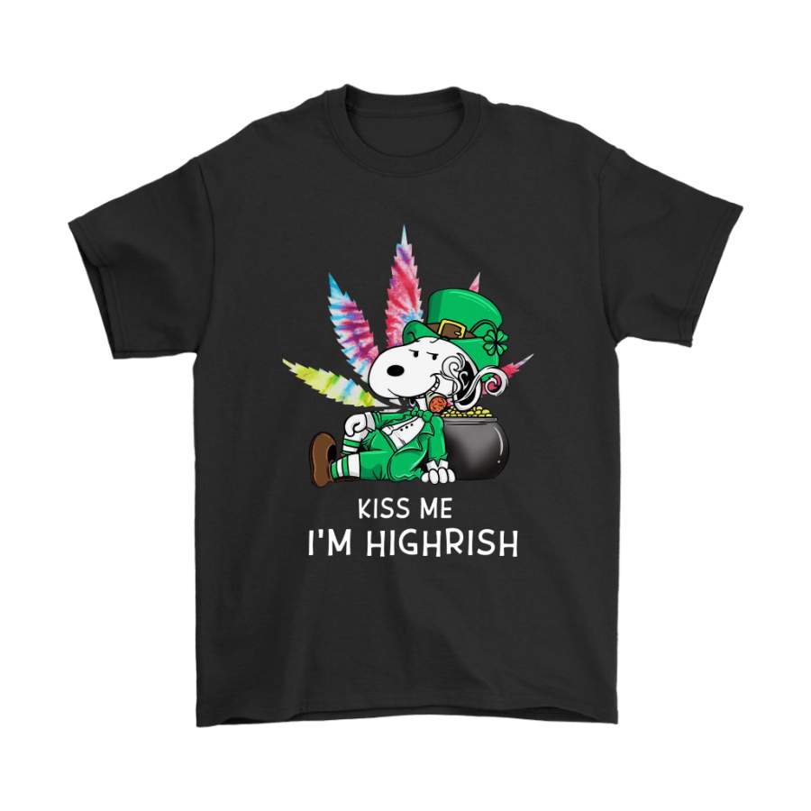 Kiss Me I’m Highrish Weed Snoopy St. Patrick Day Shirts