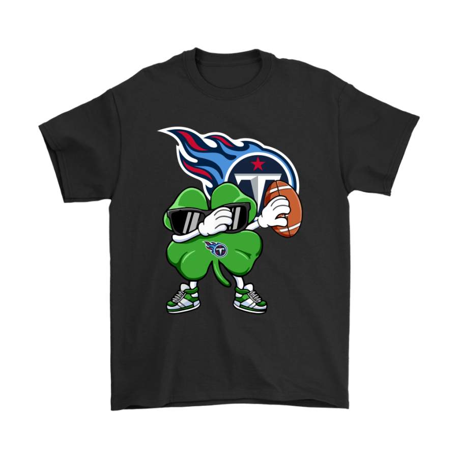 Dabbing Shamrock Football St Patricks Day Tennessee Titans Shirts