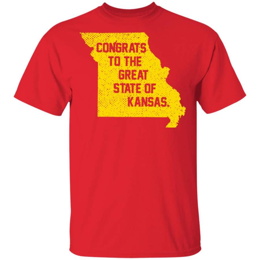 Congrats to the great state of Kansas shirt