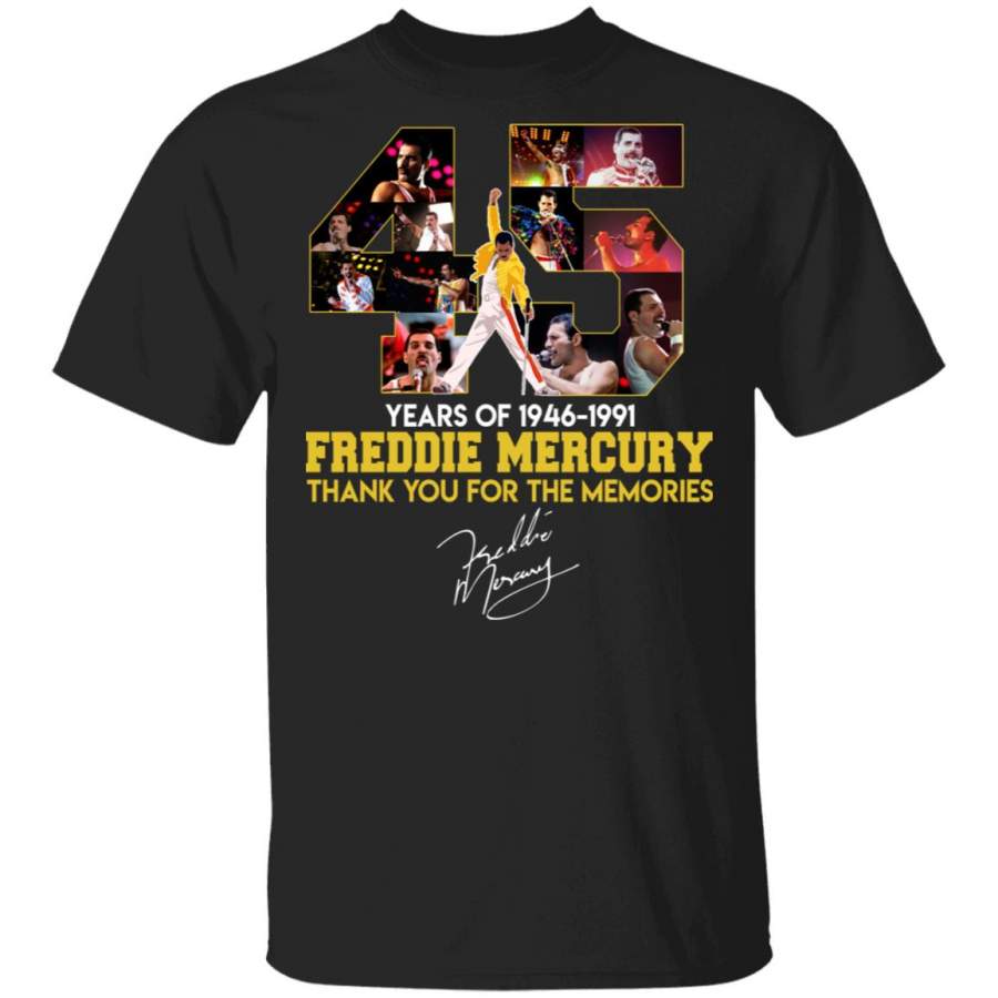 45 Years of Freddie Mercury shirt