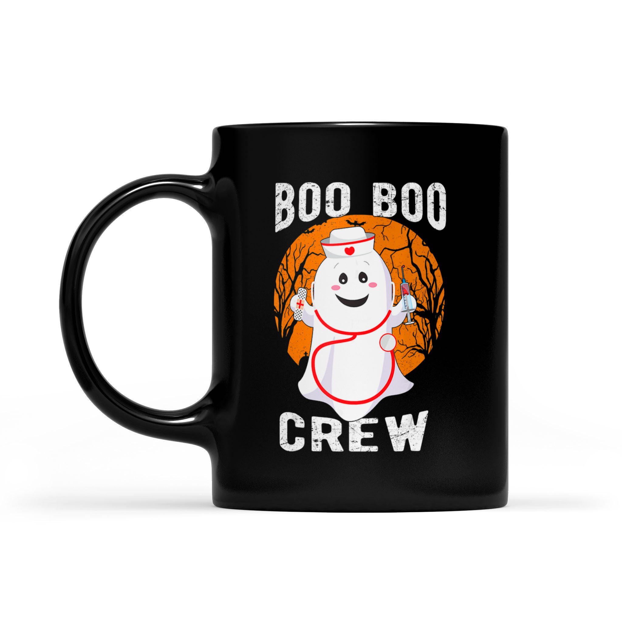 Boo Boo Crew Nurse Ghost Halloween – Black Mug