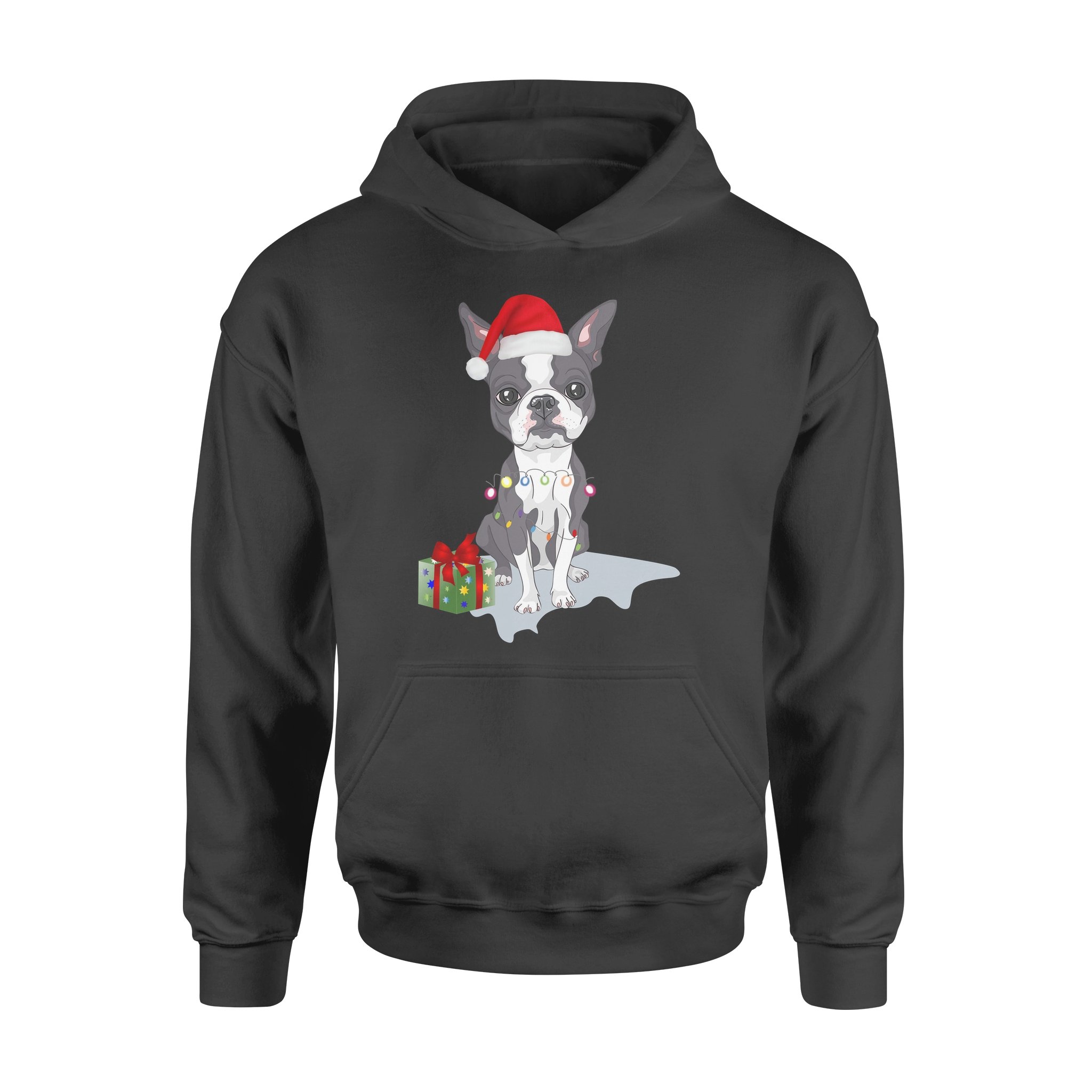 Boston Terrier Dog Christmas – Premium Hoodie