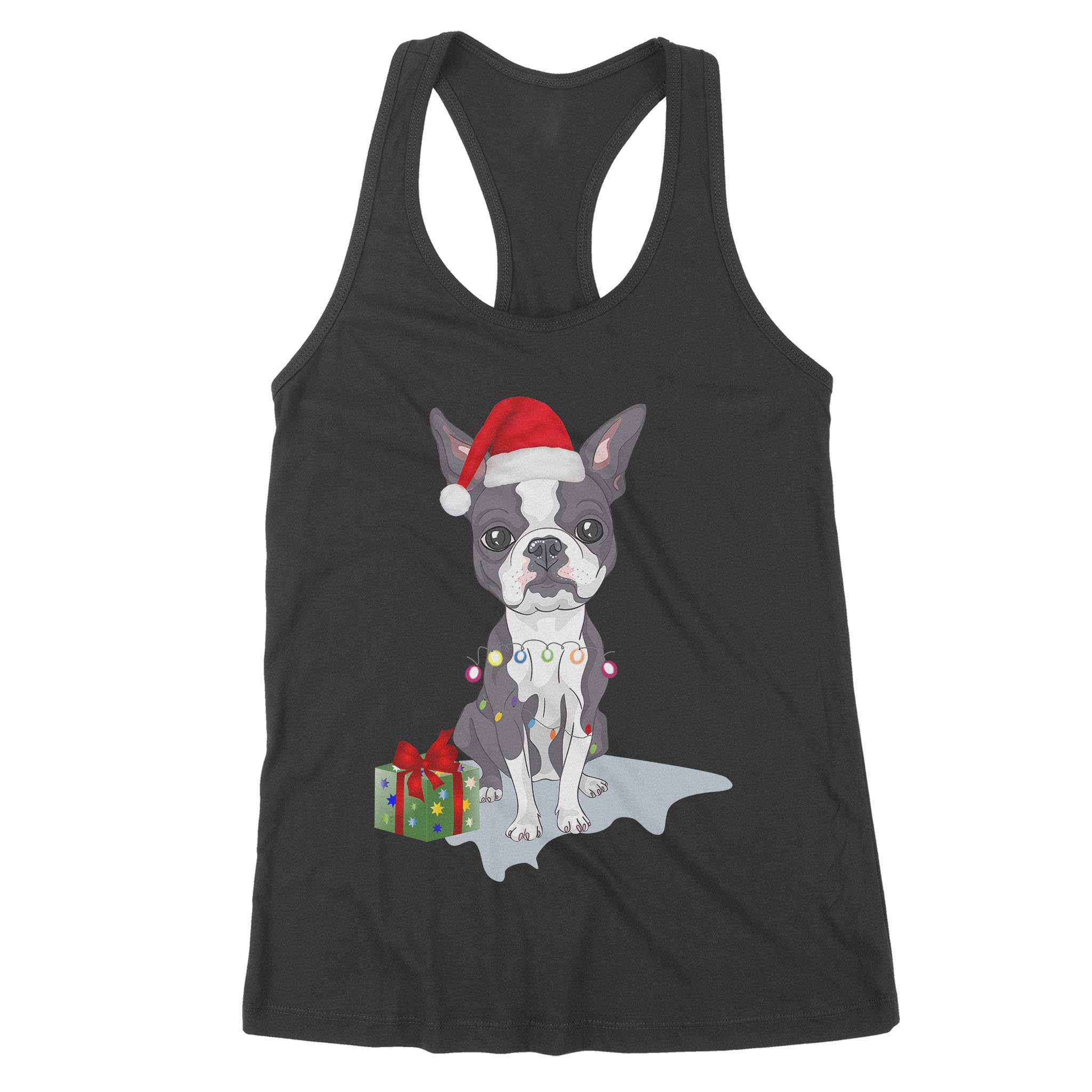 Boston Terrier Dog Christmas – Premium Women’s Tank