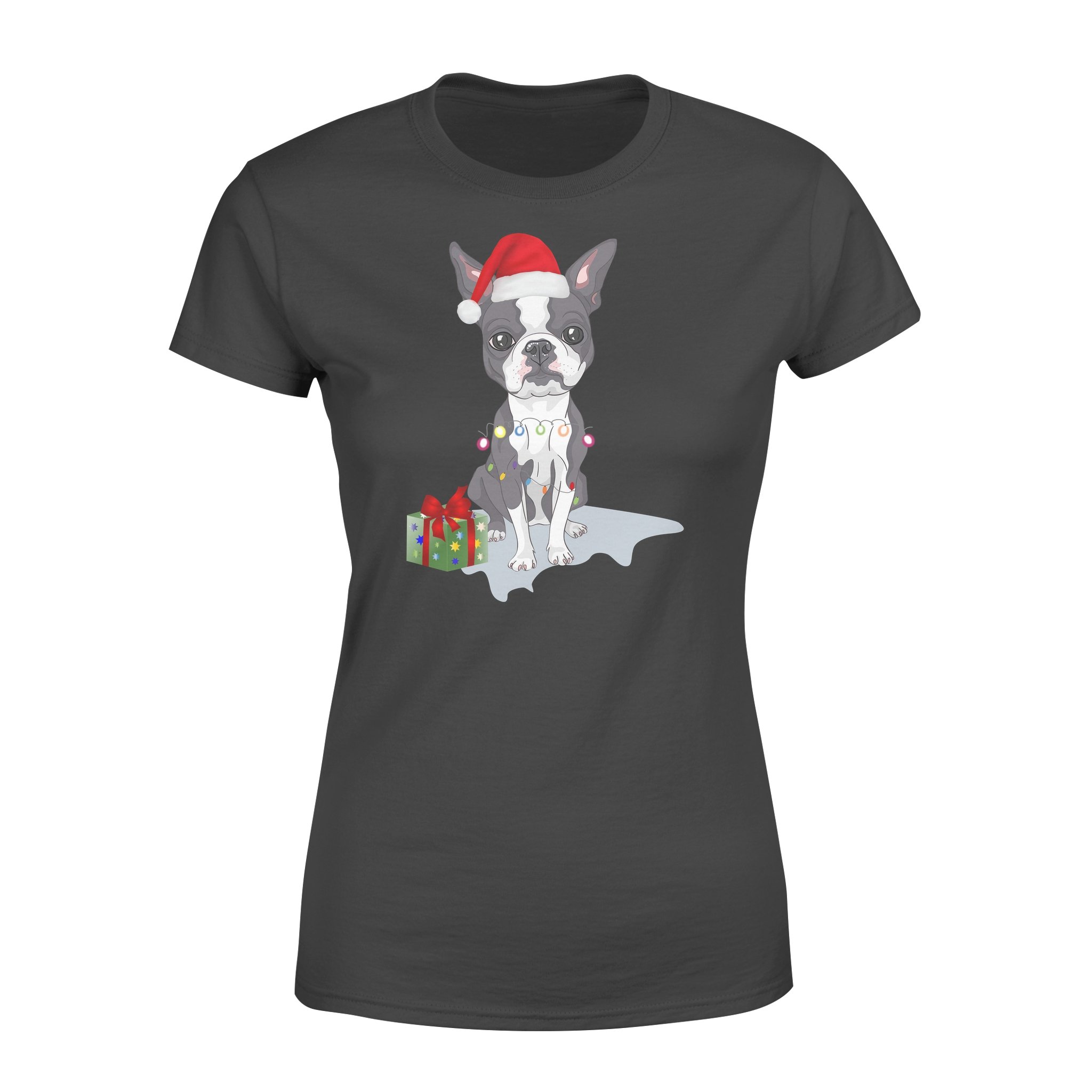 Boston Terrier Dog Christmas – Premium Women’s T-shirt