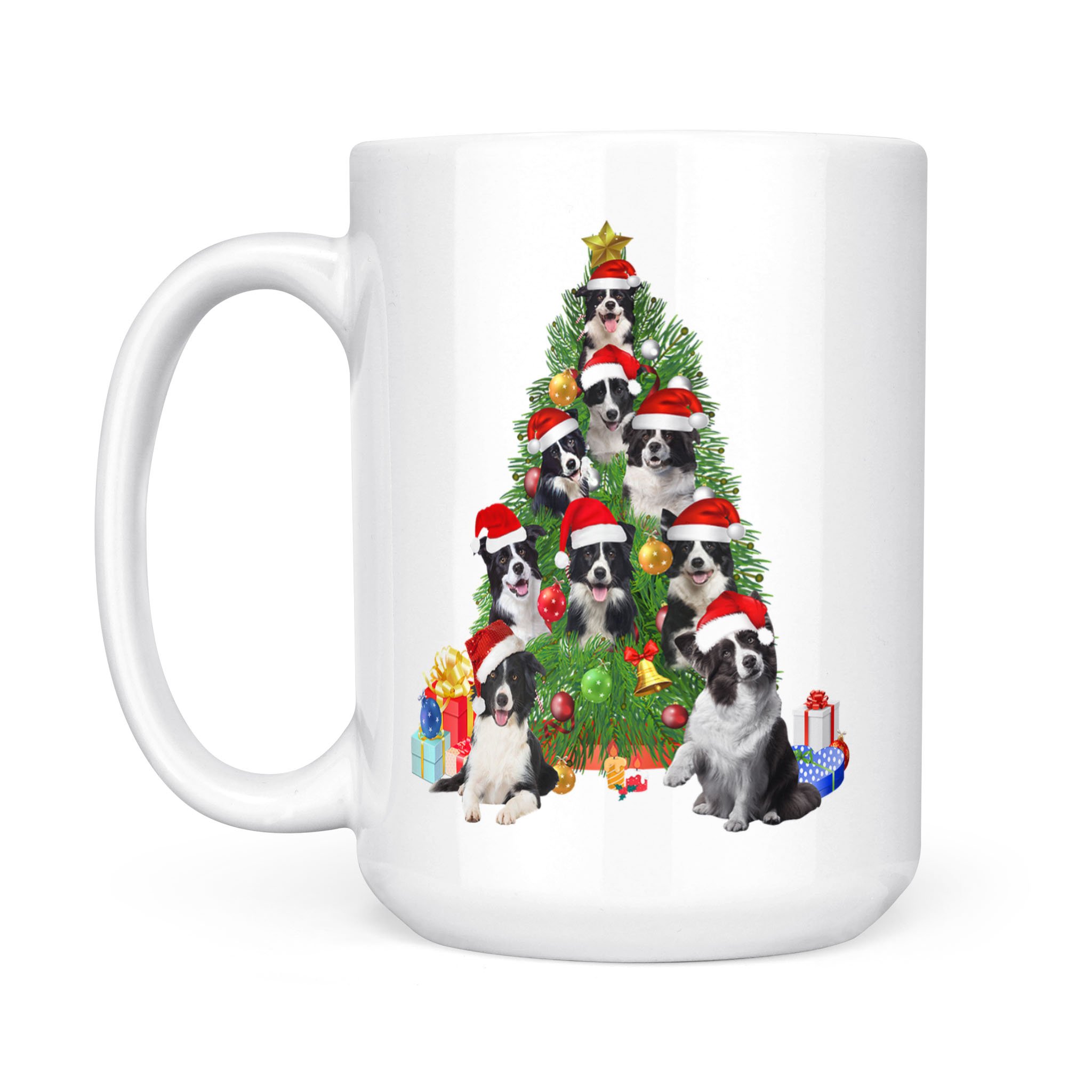 Boston Terrier Dog Christmas – White Mug