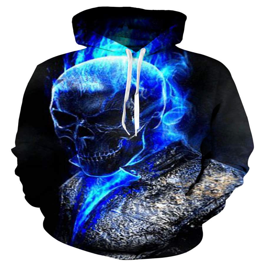 BGR3D001 – 3D BLUE GHOST RIDER SHIRT