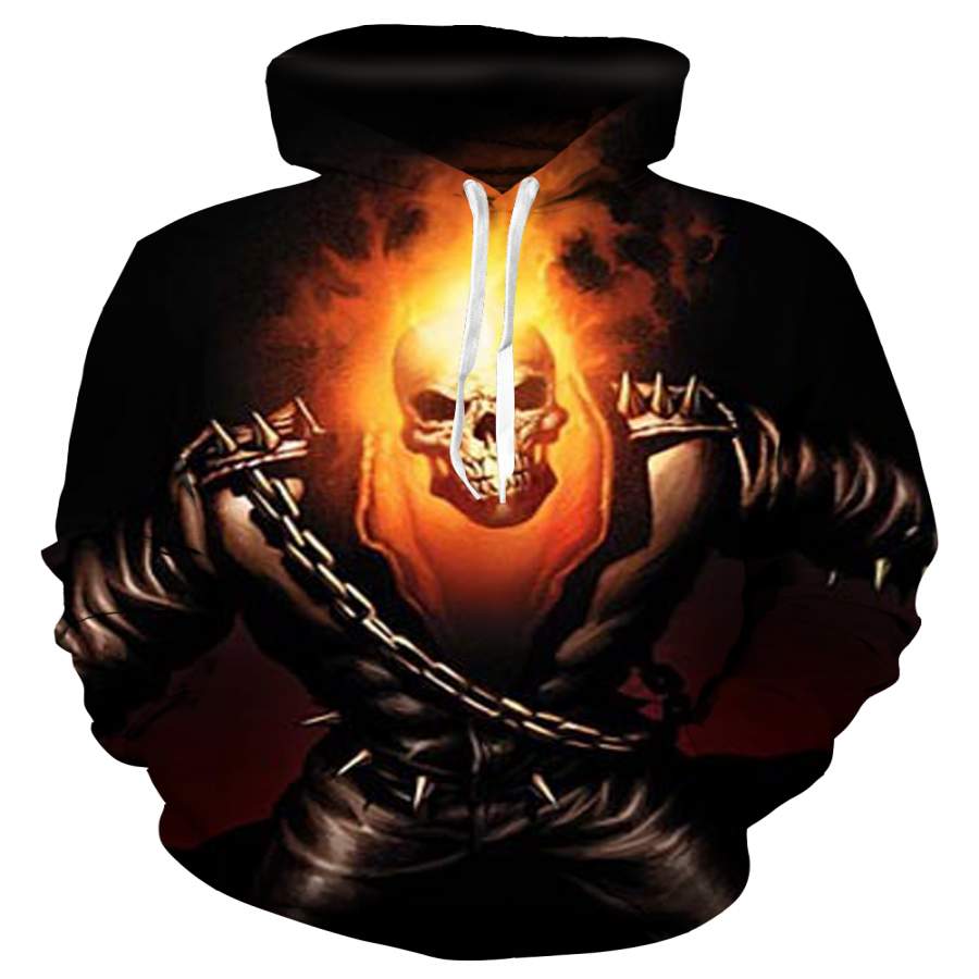 BGR3D007 – 3D BLUE GHOST RIDER SHIRT