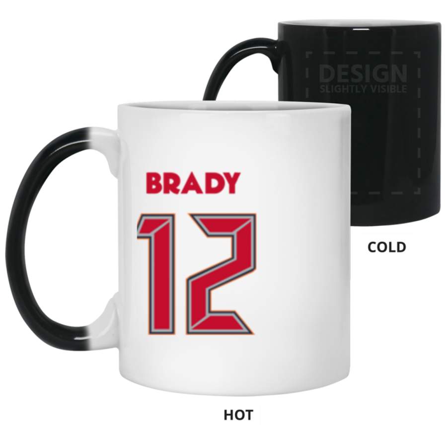 Brady Fused Logo Tampa Bay Color Changing Mugs