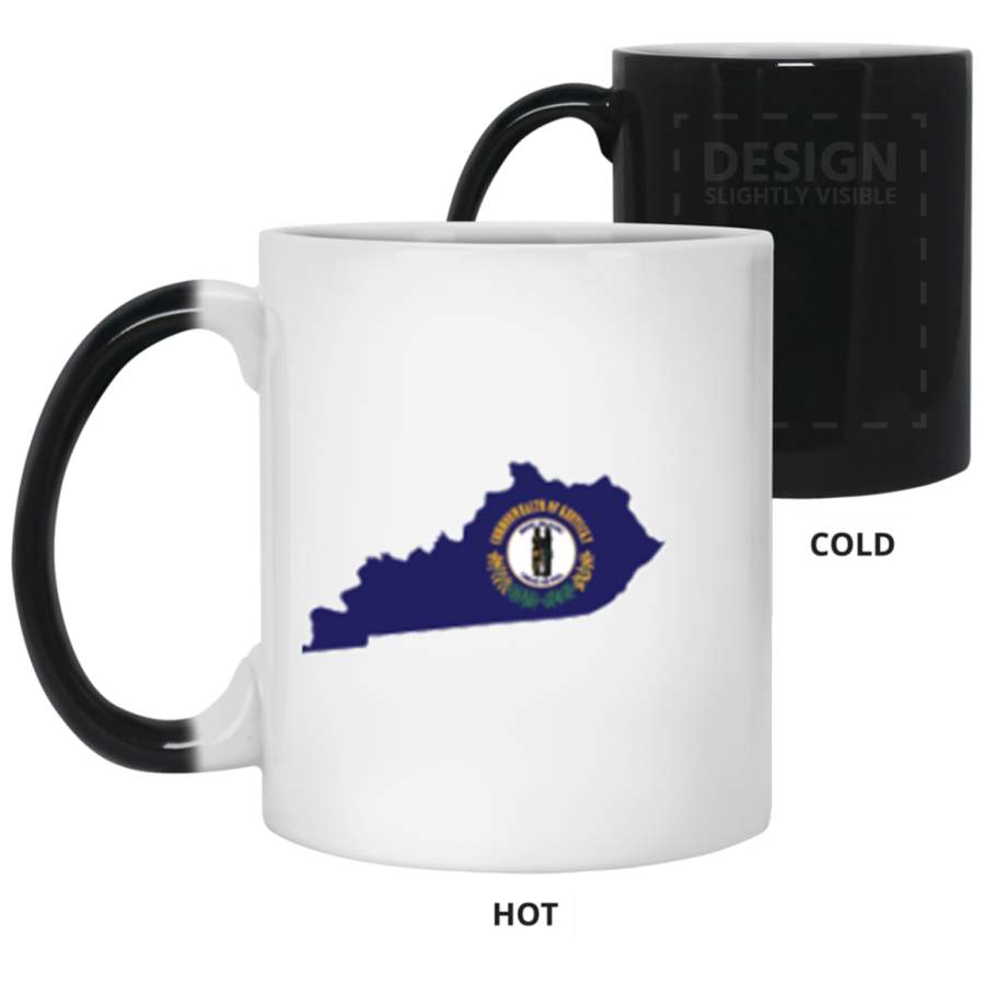 Kentucky State Flag Color Changing Mugs