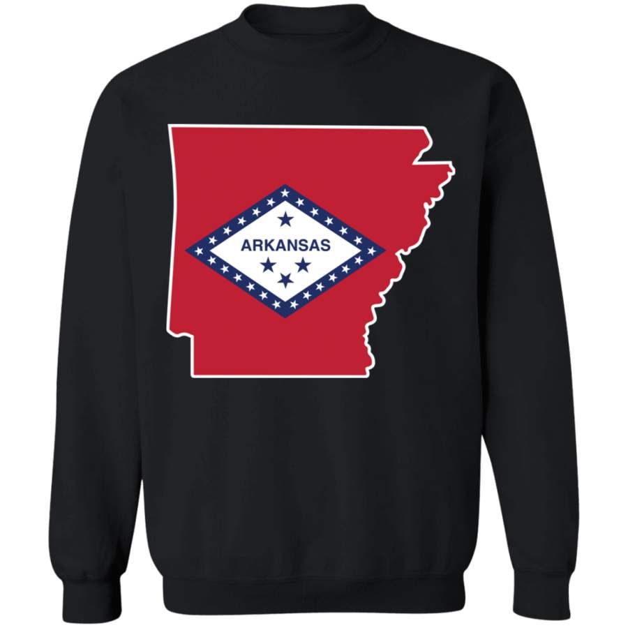 Arkansas State Flag Crewneck Pullover Sweatshirt