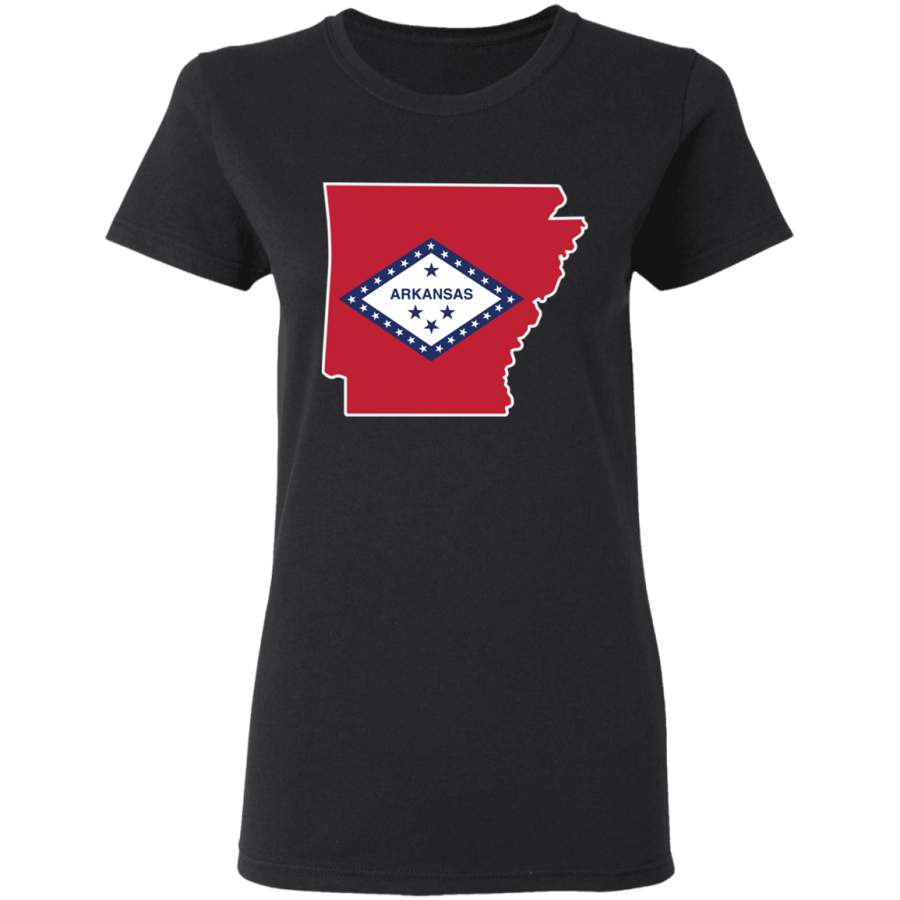 Arkansas State Flag Ladies T-Shirt