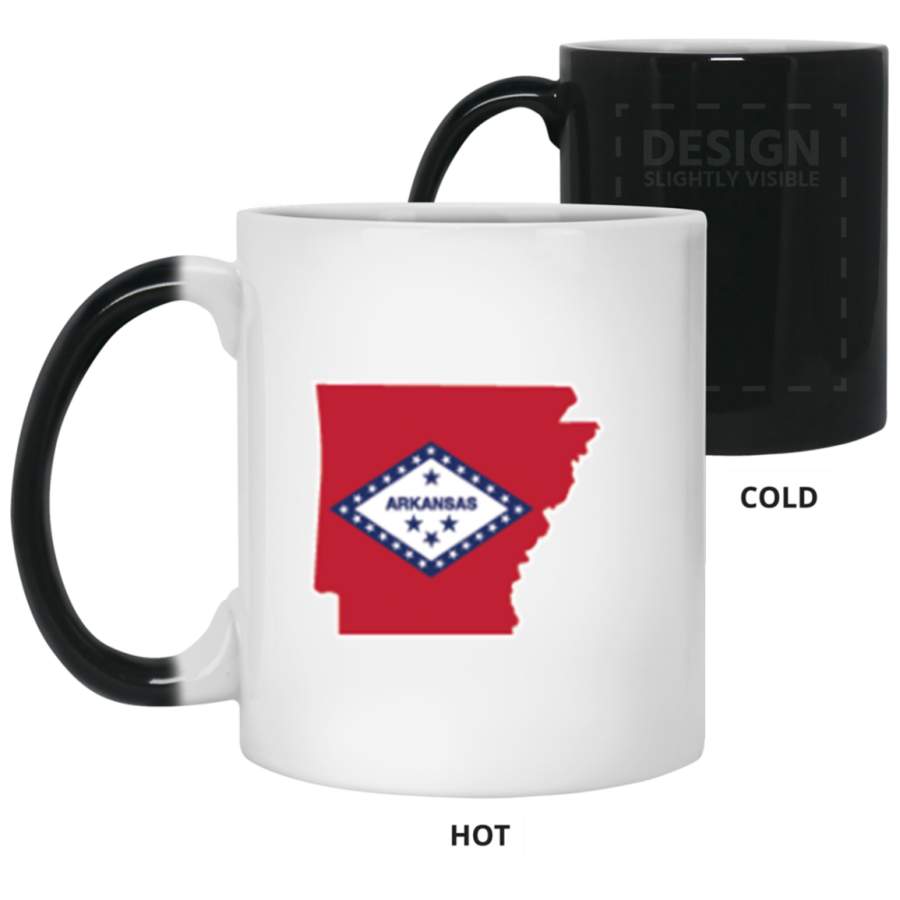 Arkansas State Flag Color Changing Mugs