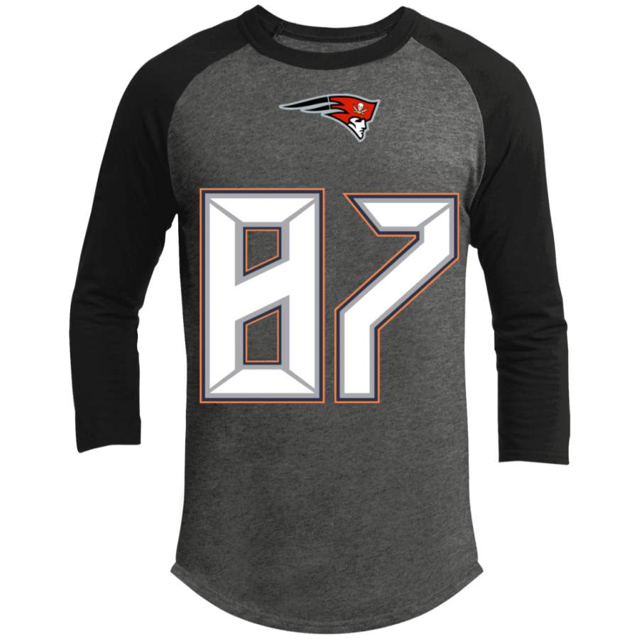 Gronkowski Fused Logo Tampa Bay / Patriots Sporty T-Shirt