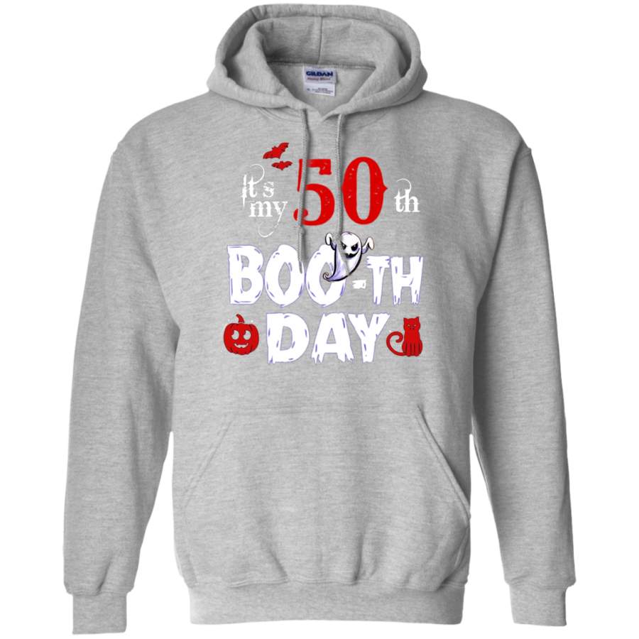 Funny 50th Boo Ghost Scary Vintage Halloween Birthday Shirt Hoodie