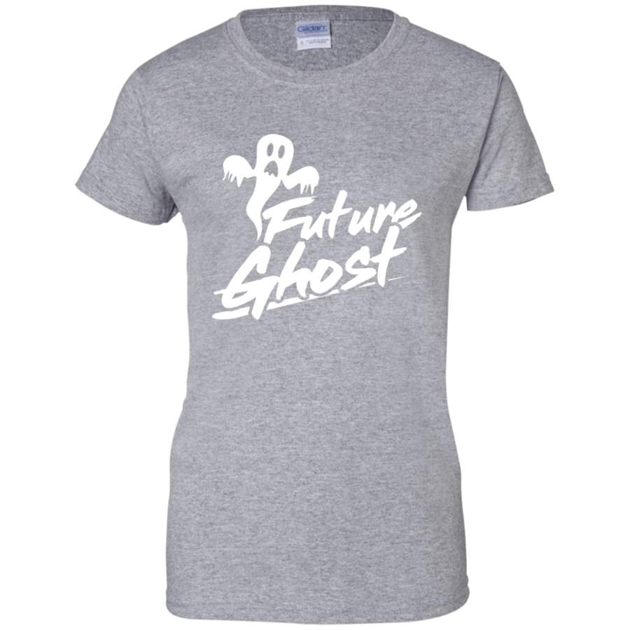 Future Ghost Halloween Funny T-shirt Ladies