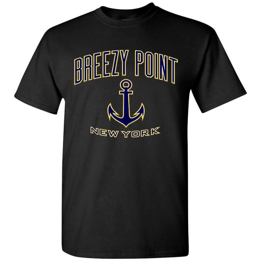 Breezy Point, New York T-Shirt (Blue/Gold)