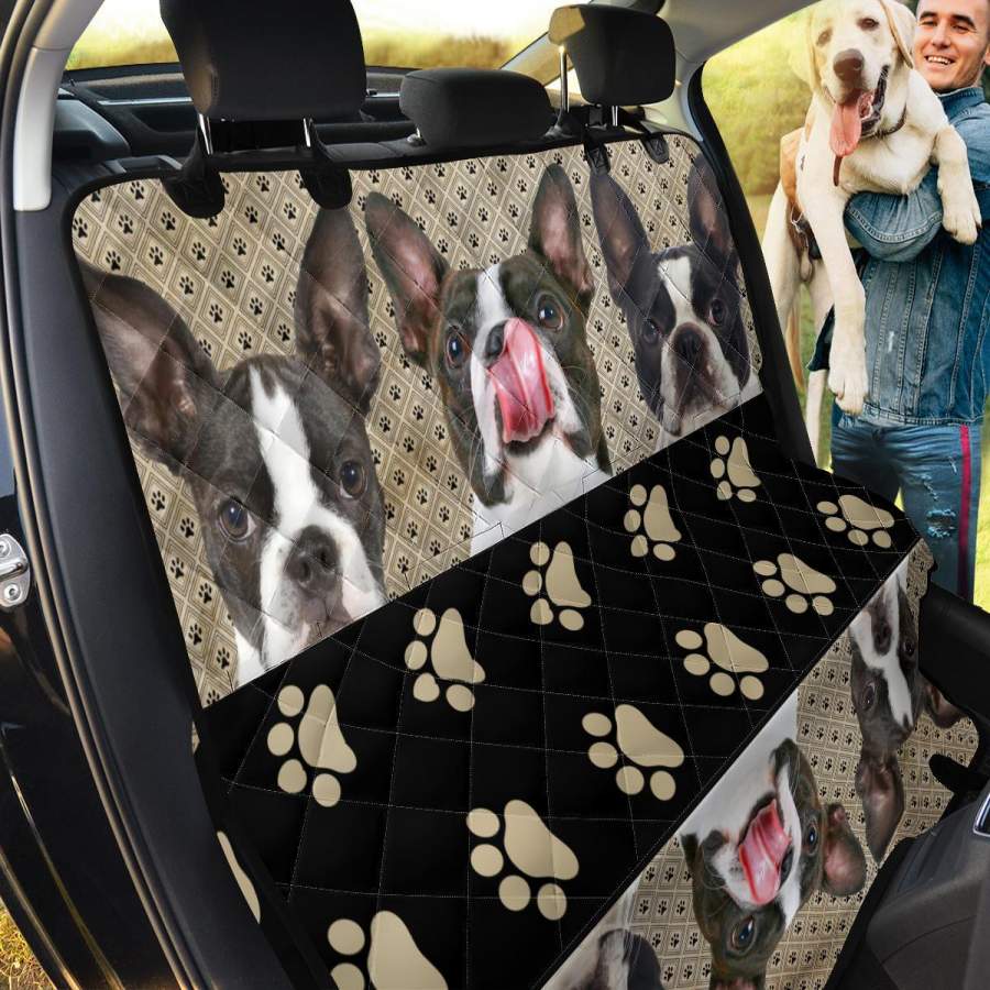 Boston Terrier Pet Dog Seat Covers For Car Gift Idea MN03