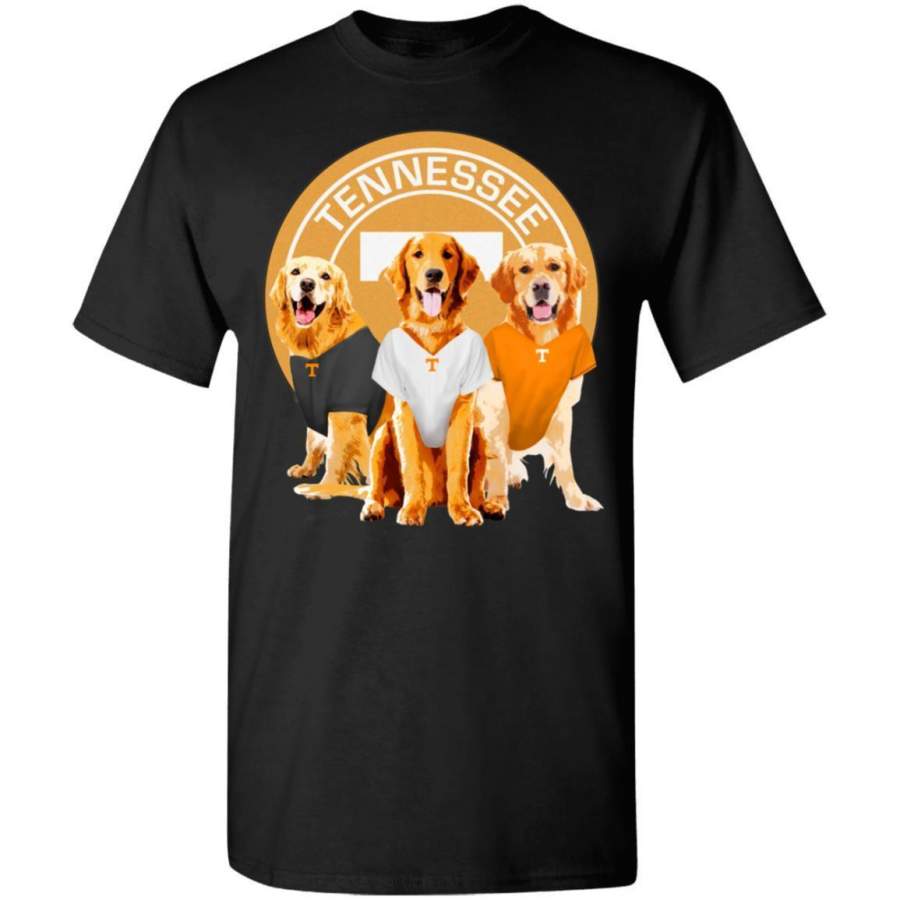 Golden Retriever Tennessee Volunteers Football Fan Gift T-Shirt HT209