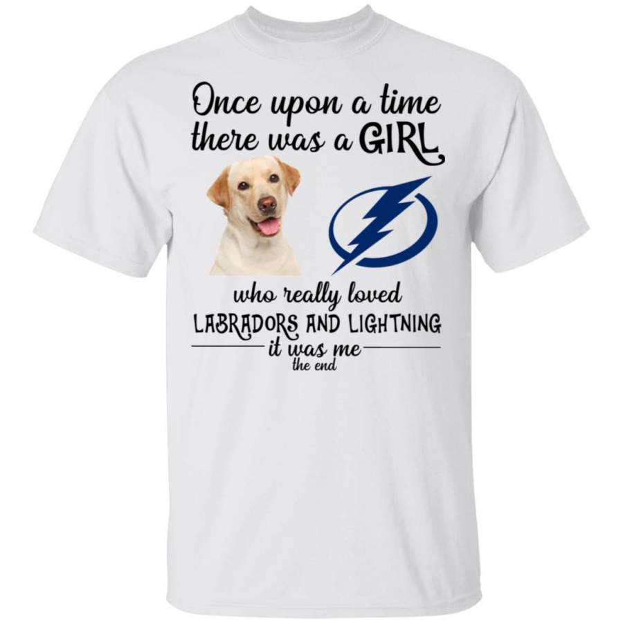 A Girl Really Loved Tampa Bay Lightning ?And Labrador Dog Shirt HT209