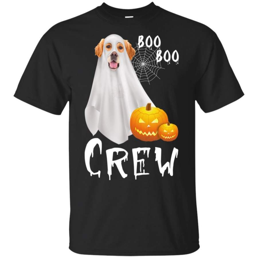 Golden Retriever Boo Boo Crew Costume Ghost Halloween T-Shirt HT208