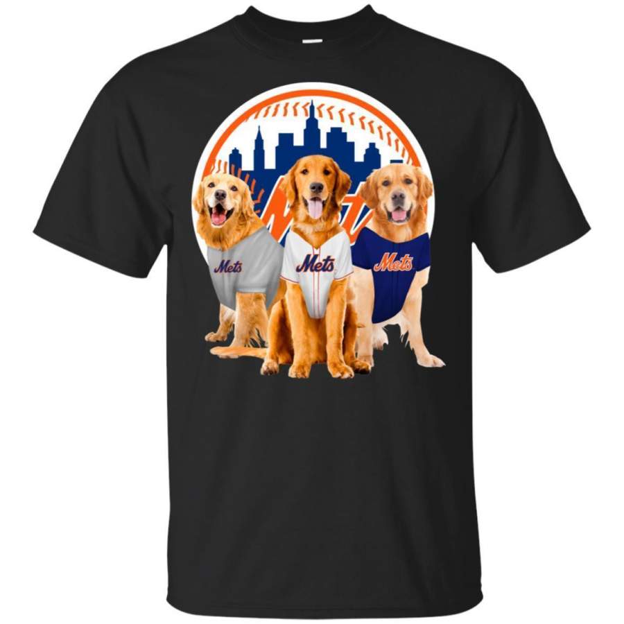 Golden Retriever Dog And New York Mets Fan Shirt HT208