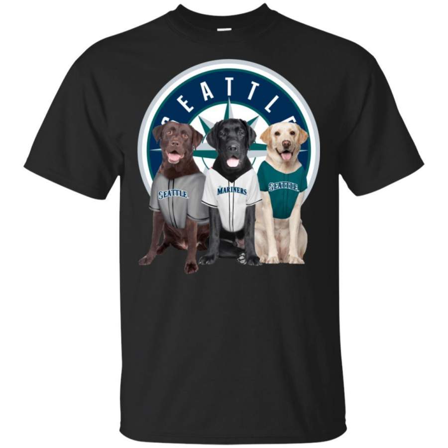 Labrador Retriever And Seattle Mariners Shirt Fan HT208