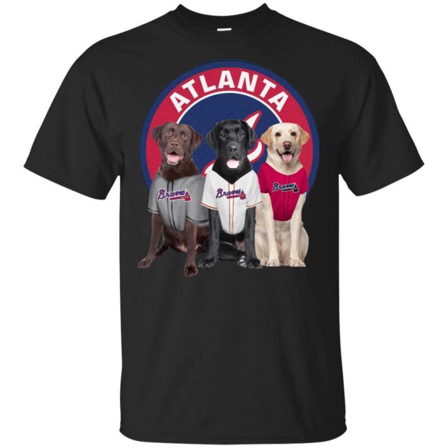 Labrador Retriever Dog And Atlanta Braves Fan Shirt HT208