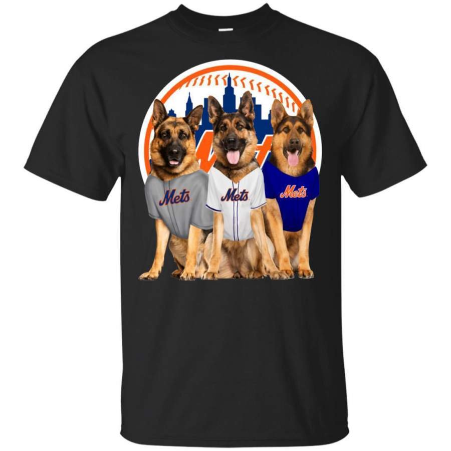 German Shepherd Dog And New York Mets Fan Shirt HT208