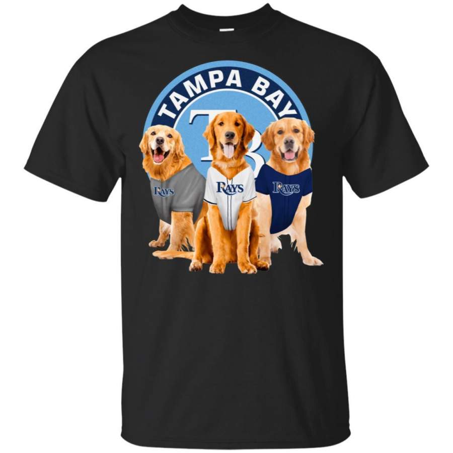 Golden Retriever Dog And Tampa Bay Rays Fan Shirt HT208