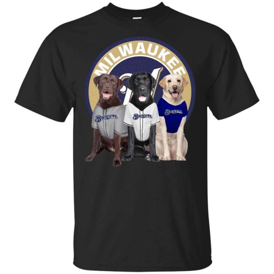 Labrador Retriever And Milwaukee Brewers Shirt Fan HT208