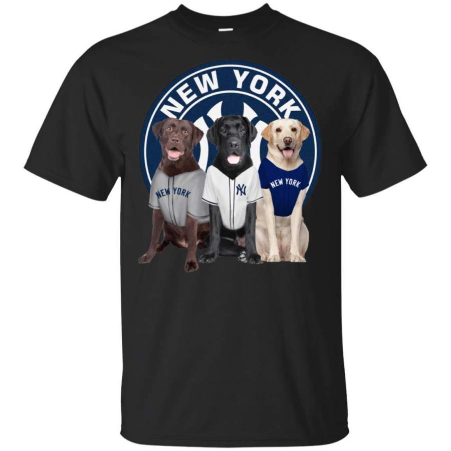 Labrador Retriever And New York Yankees Shirt Fan HT208