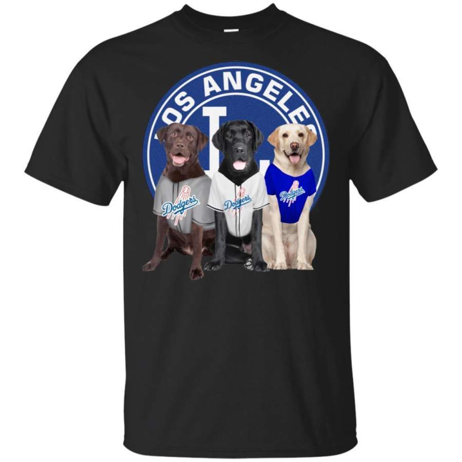 Labrador Retriever And Los Angeles Dodgers Shirt Fan HT208