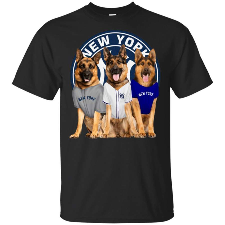 German Shepherd Dog And New York Yankees Fan Shirt HT208