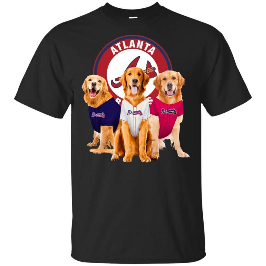 Golden Retriever Dog And Atlanta Braves Fan Shirt HT208