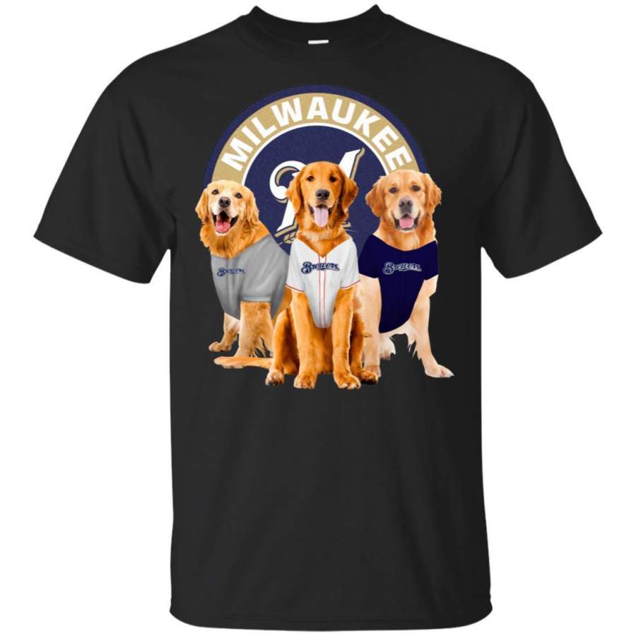 Golden Retriever Dog And Milwaukee Brewers Fan Shirt HT208