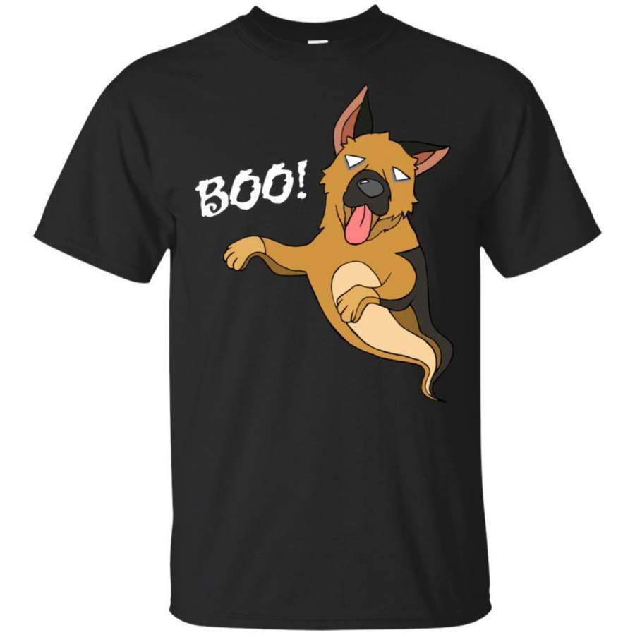 German Shepherd Boo Ghost Halloween Dog Shirt HT208