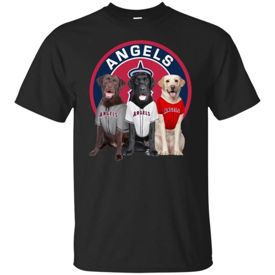 Labrador Retriever And Los Angeles Angels Shirt Fan HT208