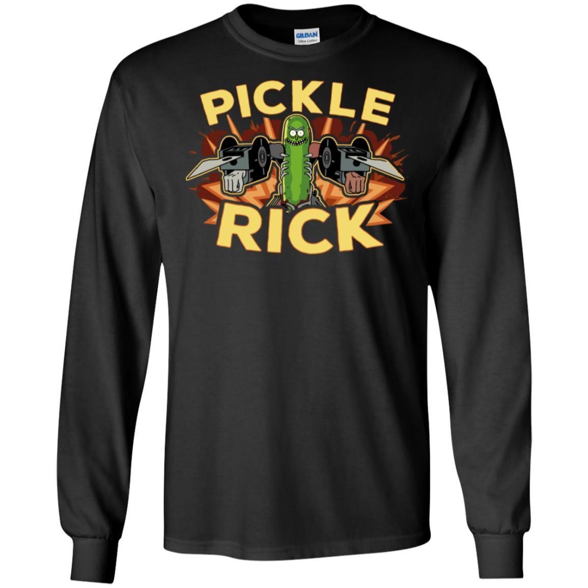 Rick And Morty Pickle Rick Men Long Sleeve Shirt