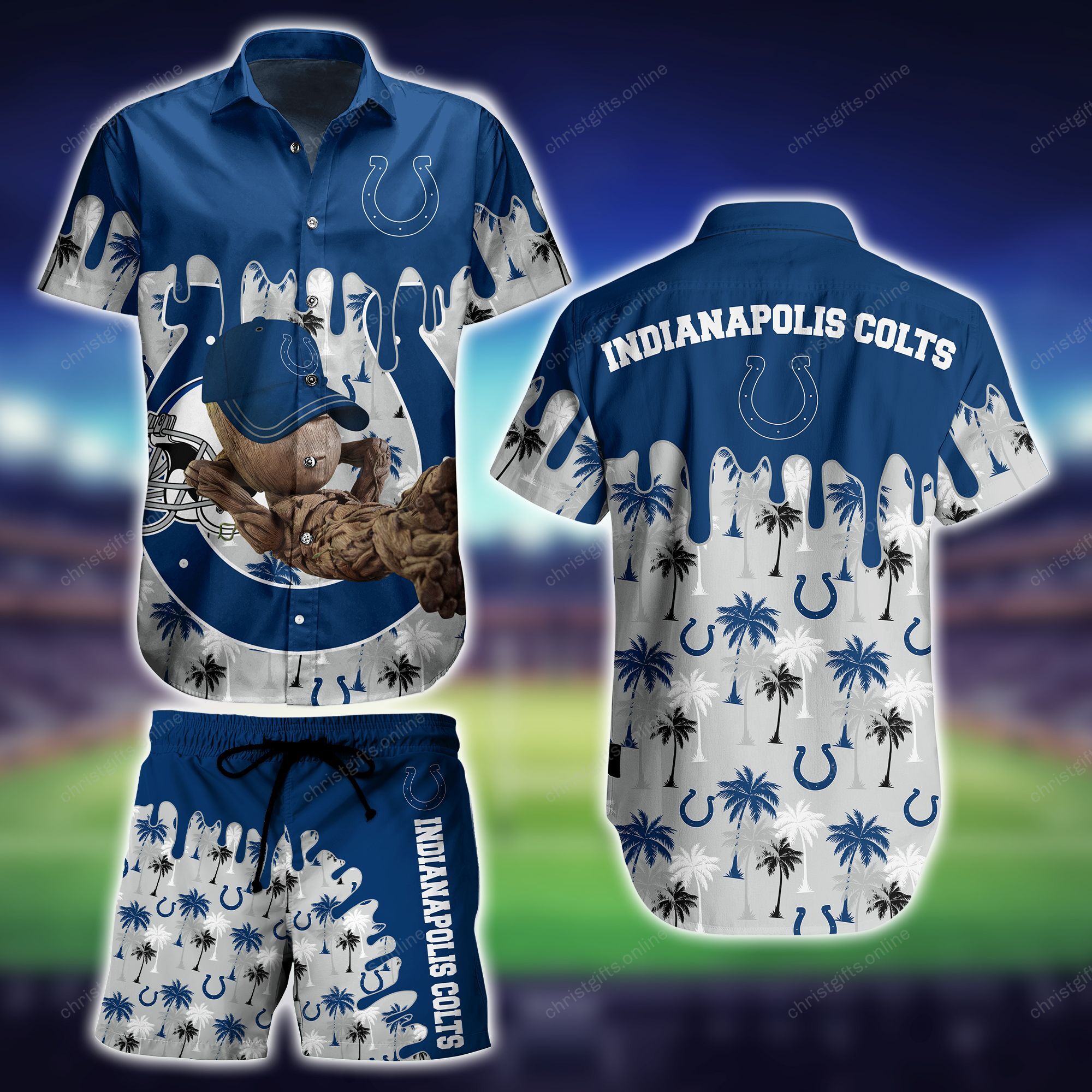 Indianapolis Colts Sp-Hawaii Shirt Style Groot NA()