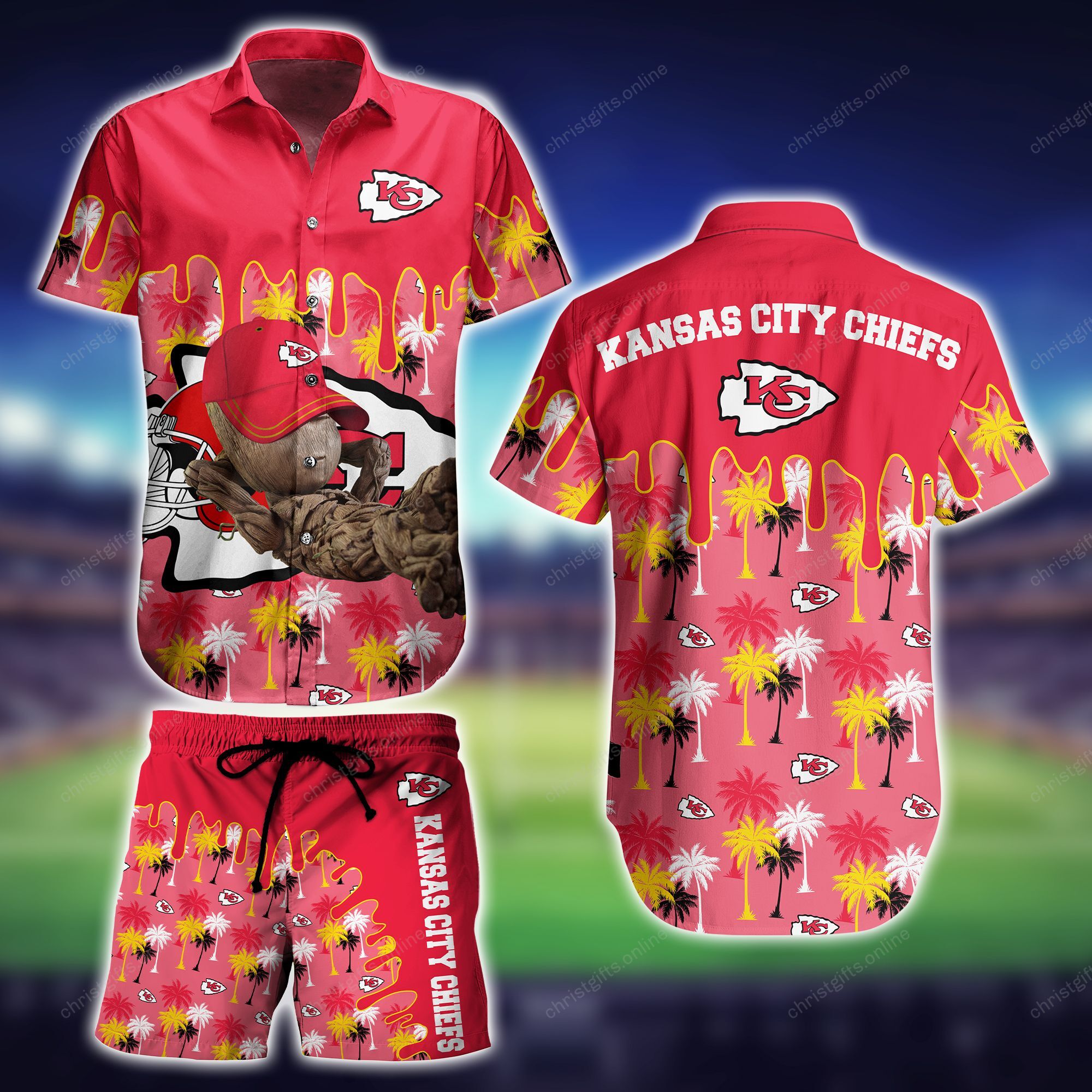 Kansas City Chiefs Sp-Hawaii Shirt Style Groot NA()