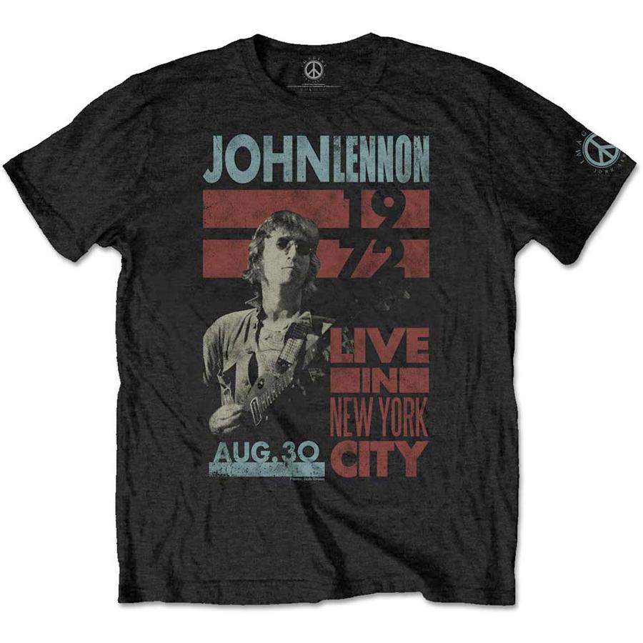 John Lennon – Live In New York City – Black T-shirt