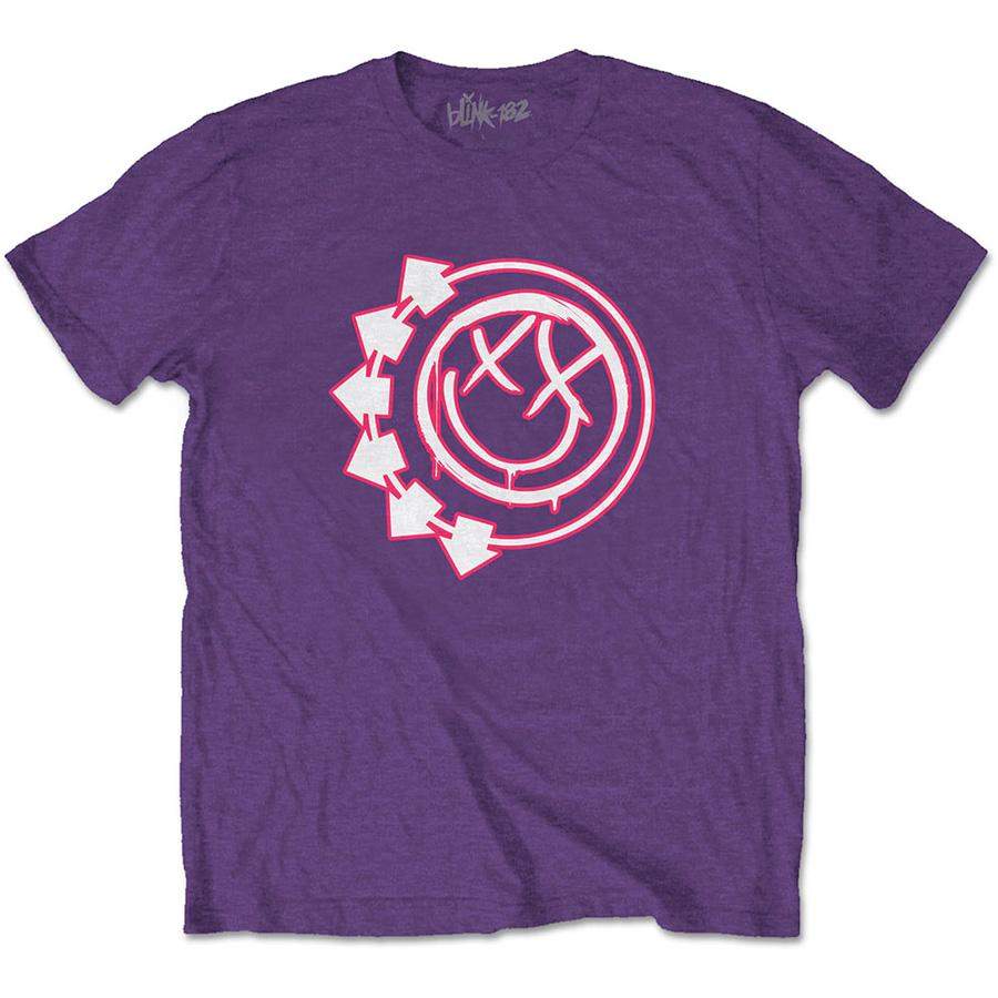 Blink 182 – Six Arrow Smiley – Purple t-shirt