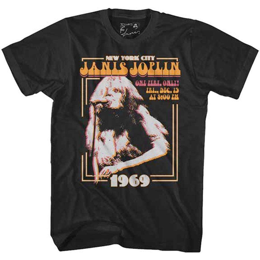 Janis Joplin – New York City 1969 – Black t-shirt