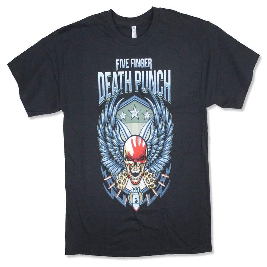 Five Finger Death Punch – Wing Shield – Black t-shirt